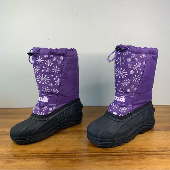 Kamik Kids Icetrack Waterproof Snow Boot Size 5 - Picture 3 of 10